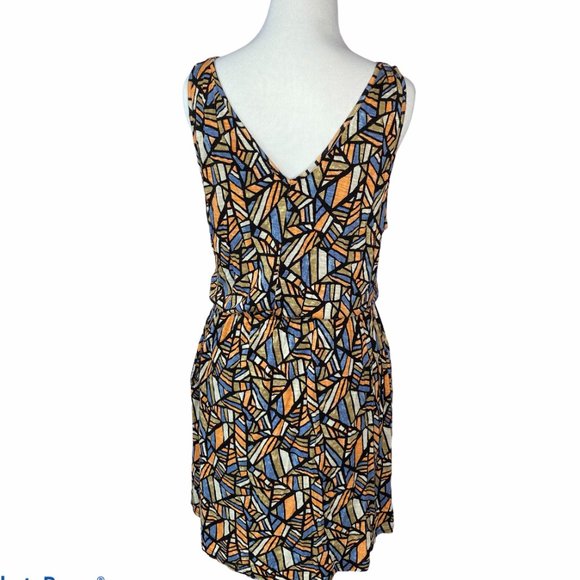 Lucky Brand Allover printed geometric print dress - Picture 3 of 8